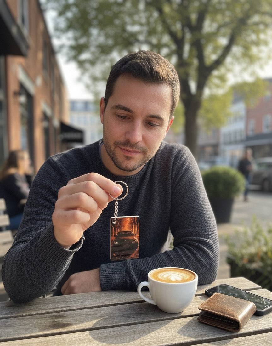 Schlüsselanhänger mit Foto | Fotoschlüsselanhänger | Beidseitig bedruckt Plottarie Manufaktur