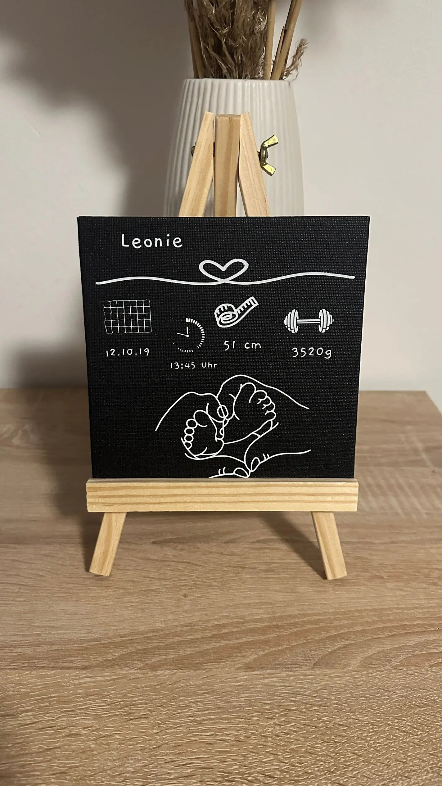 Personalisierbare Mini-Leihnwand Craftskram