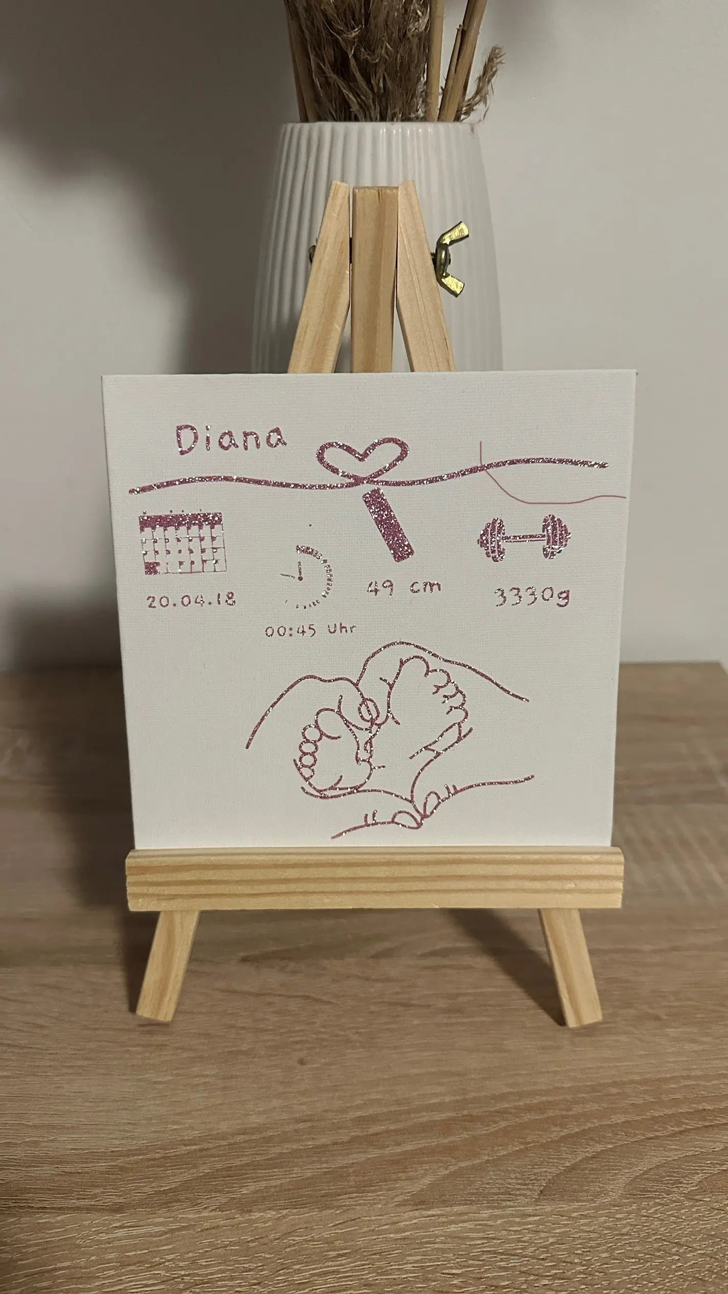 Personalisierbare Mini-Leihnwand Craftskram