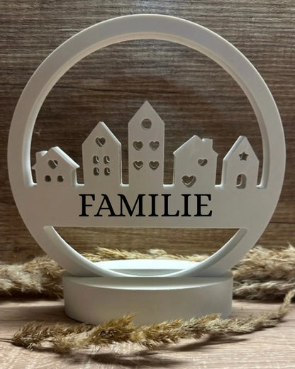 Häuserloop - Willkommensschild mit Wunschtext Craftskram