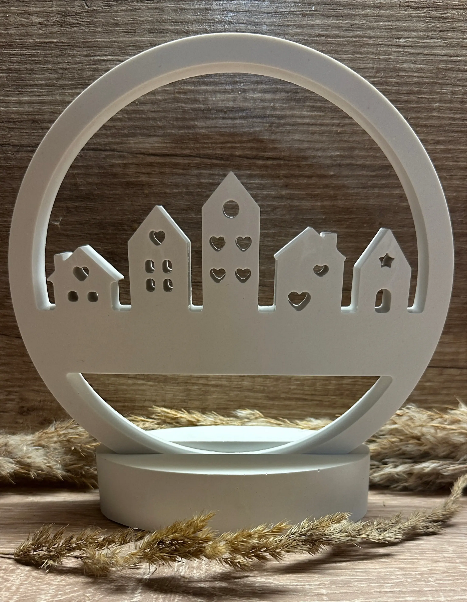 Häuserloop - Willkommensschild mit Wunschtext Craftskram