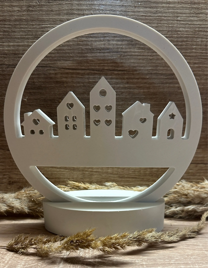 Häuserloop - Willkommensschild mit Wunschtext Craftskram