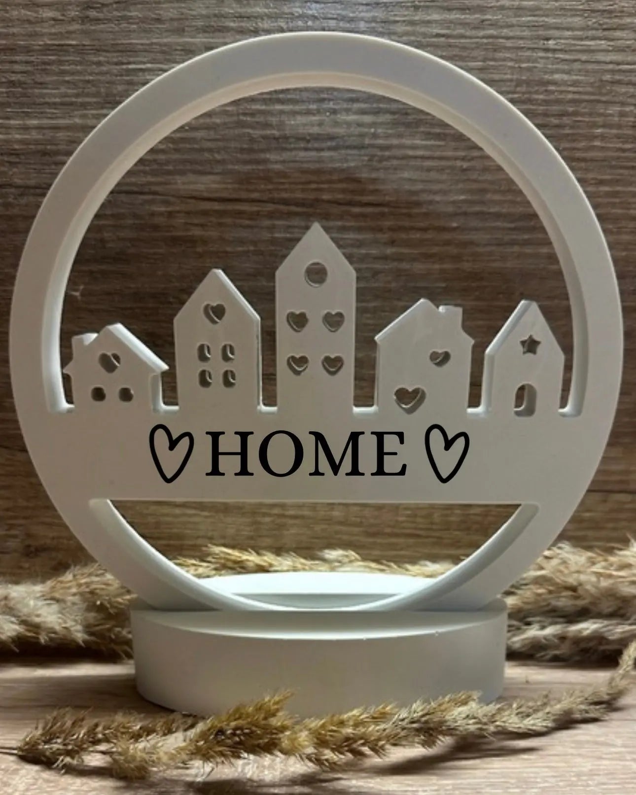 Häuserloop - Willkommensschild mit Wunschtext Craftskram