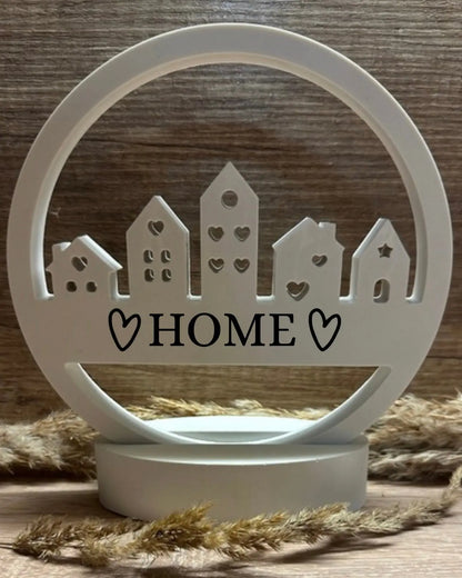 Häuserloop - Willkommensschild mit Wunschtext Craftskram