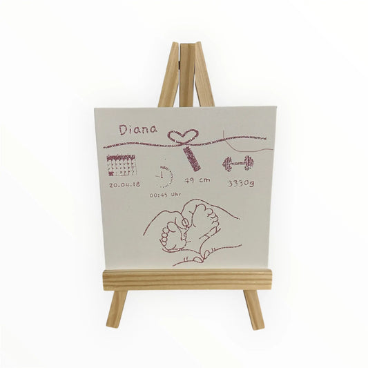 Personalisierbare Mini-Leihnwand Craftskram
