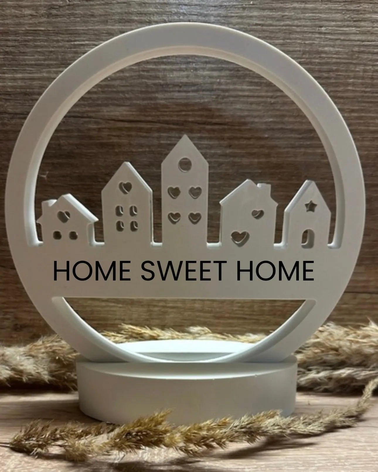 Häuserloop - Willkommensschild mit Wunschtext Craftskram