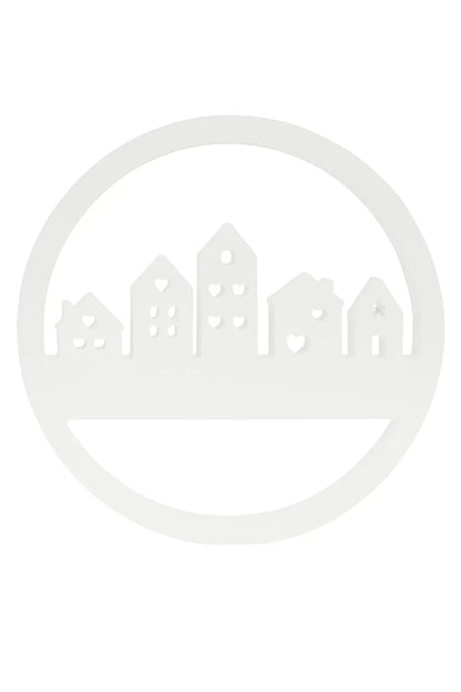 Häuserloop - Willkommensschild mit Wunschtext Craftskram