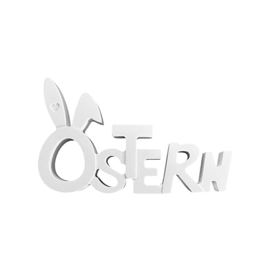 Handgefertigter Deko-Aufsteller „Ostern“ aus Raysin – Minimalistisches Design für dein Zuhause Plottarie Manufaktur