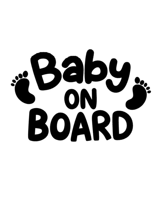 BABY ON BOARD Autoaufkleber Craftskram
