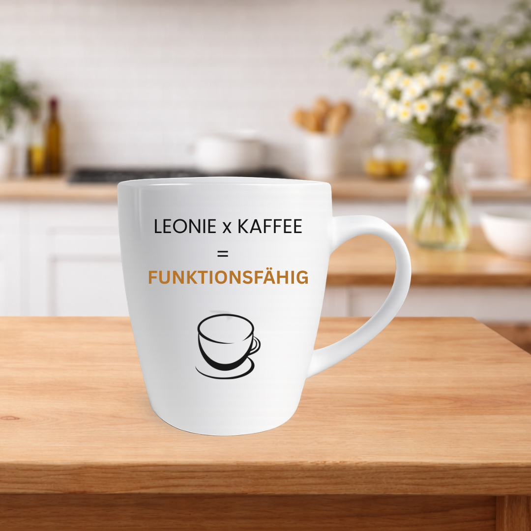 Personalisierte Tasse mit Spruch Plottarie Manufaktur